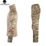 EMERSONGEAR Women's Tactical Shirt Pants with Pads Combat Gen3 Airsoft Paintball BDU Uniform