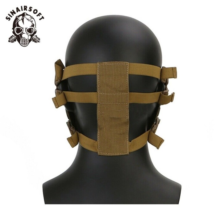  SINAIRSOFT Tactical Pilot Half Face Mask Airsoft CS Paintball Fast Helmet Military Hunting