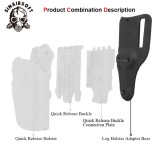 SINAIRSOFT Tactical Quick Pull Holster Base Adapter Base Quick Release Buckle Set Quick Plug Unplug For Gun Pistol Holster Of GB-34/35/55