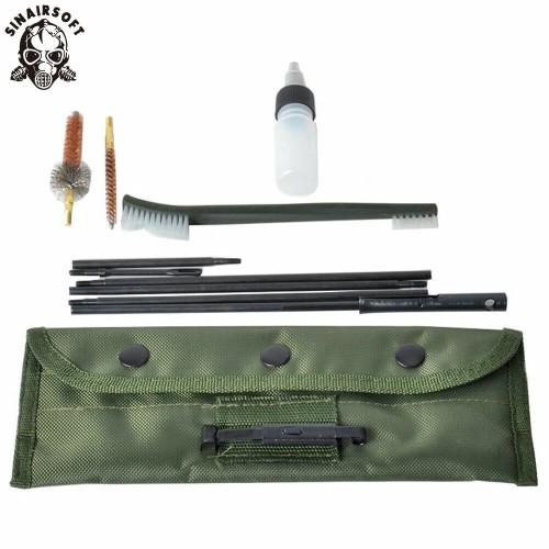  SINAIRSOFT 10 Piece .22 22LR .223 556 Rifle Gun Cleaning Kit Set Cleaning Rod Nylon Brush