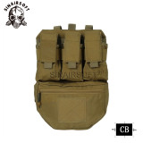 SINAIRSOFT Tactical Assault Back Panel Bag MOLLE Ammo Plate Carrier Pouch For Hunting Vest