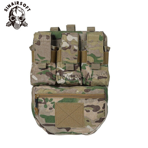 SINAIRSOFT Tactical Assault Back Panel Bag MOLLE Ammo Plate Carrier Pouch For Hunting Vest