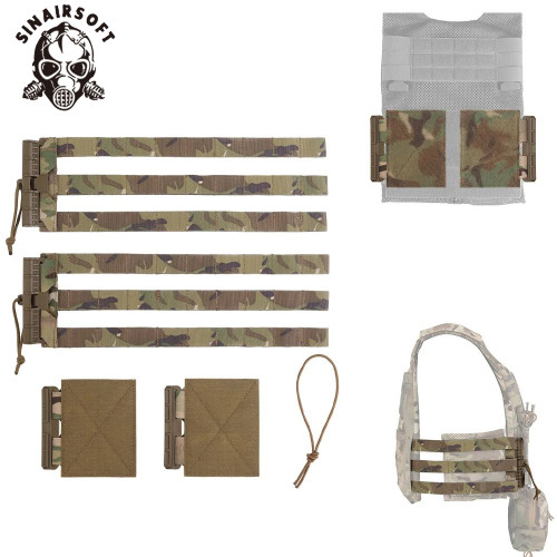  SINAIRSOFT Tactical  MOLLE PLAS Upgarde Kit 3 Band Quick Release Buckle Set JPC 420 419 XPC Hunting Vest Accessories
