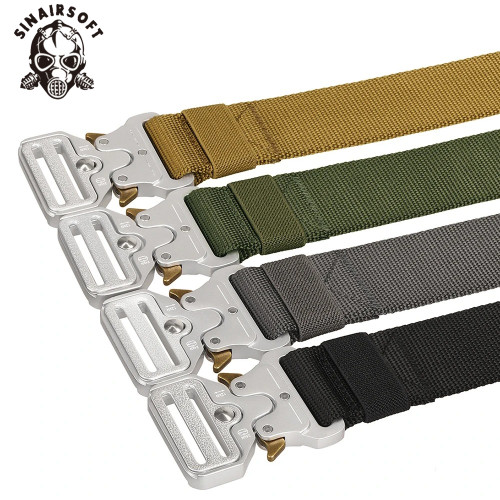 SINAIRSOFT Men Quick Release Buckle Military Trouser Belt Army Tactical Nylon Webbing strap