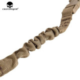 EMERSONGEAR Tactical Gun Sling LQE One Point Sling with Mash Hook Rifle Sling  ACU Black EM8489