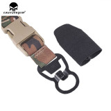EMERSONGEAR Tactical Gun Sling LQE One Point Sling with Mash Hook Rifle Sling  ACU Black EM8489