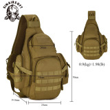 SINAIRSOFT Tactical Sling Bag 14  Laptop Waterproof Molle  Travel Backpack Camping Hiking Hunting Sport Sports Bags Rucksack 20-35L