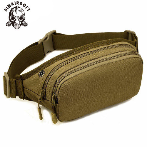 SINAIRSOFT 1000D Nylon Tactical Sport Waist Bag Functional Fanny Running Fishing 5.7 Inches Phone Belt Trekking Bags