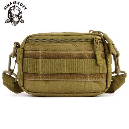 SINAIRSOFT Tactical Messenger Sport Bag MOLLE Mini Crossbody Shoulder Nylon Waist Bag Personal Defense Ultra-light Range Bags