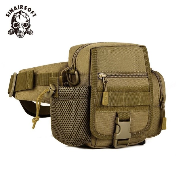 SINAIRSOFT Outdoor Vertical Tactical Waist Bag Men's Multi-purpose Messenger Bags Travel Riding Water Bag Fit Sports Hunting