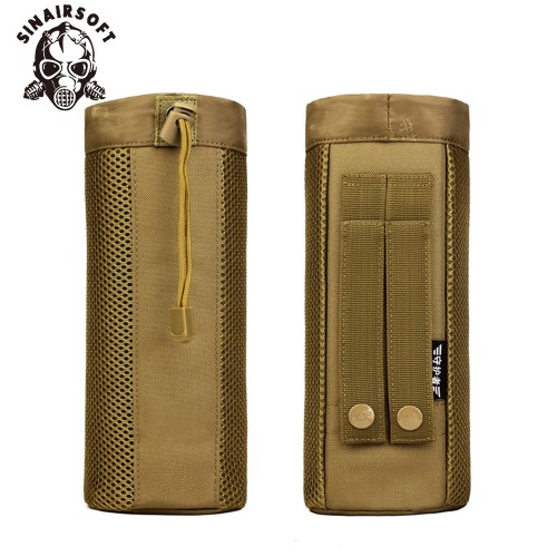 SINAIRSOFT MOLLE System Single Water Bottle Climbing Bags Kettle Pouch Army Durable Travel Hiking Tactical Outdoor Water Bag