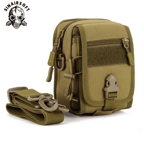 SINAIRSOFT Shoulder Waist Waterproof Sports Bag Outdoor Camping Riding Crossbody Small Messenger Men Hiking Travel Nylon Bags