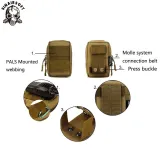 SINAIRSOFT Tactical Molle Pouch Belt Waist Bag  Hunting Waist Fanny Phone Bag Men 1000D Fabric-Waterproof Outdoor Bag