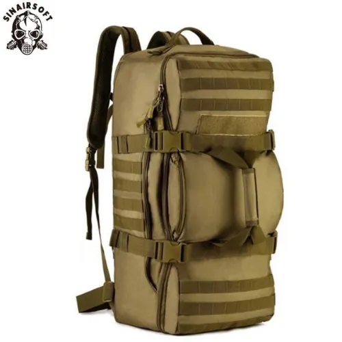 SINAIRSOFT 60L Outdoor Tactical Sport Climbing Nylon Men Bag  Rucksack Travel Hiking Shoulder Messenger Backpack