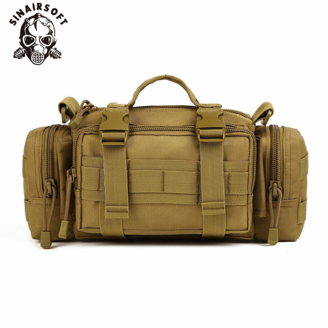 SINAIRSOFT Outdoor Package MOLLE Bags 3 Functions Ultra-light Soldier Fishing Hiking Climbing Bag Heavy Duty Carrier Waist Bag