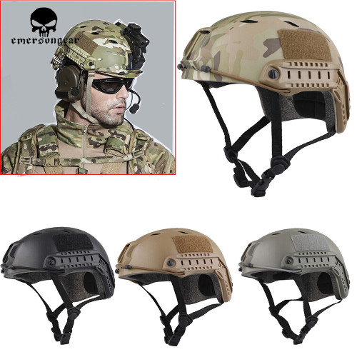 EMERSONGEAR Fast Helmet Base Jump Type Durable Airsoft Helmet  Hunting Hiking Cycling EM8810