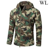 SINAIRSOFT Men Tactical Softshell Jackets Outdoor Waterproof Sport Camouflage Hunting Camping Hiking Jacket Windbreaker