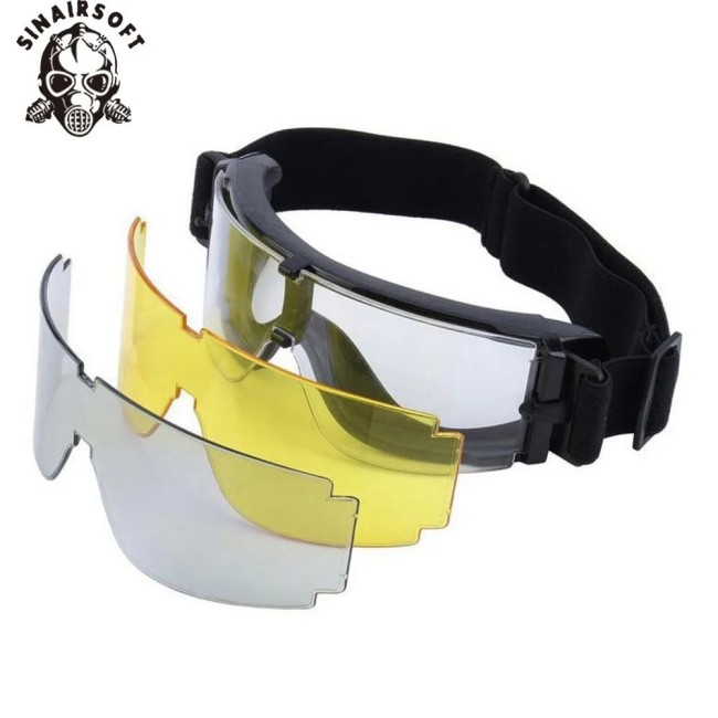SINAIRSOFT Airsoft X800 Tactical Cycling Eyewear Tactic Goggle  Wind-proof Mirrors GX1000 Gafas Shooting Hunting Glasses