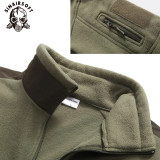 SINAIRSOFT Milrescuer Winter Jacket  Tactical Outdoor Soft Shell Fleece Warm Jacket Men Sportswear Thermal Hunting Sport