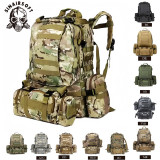 SINAIRSOFT 50L Molle High Capacity Nylon Tactical Backpack Assault  Rucksacks Camping Hunting Sport Travel Hiking Outdoor Bag