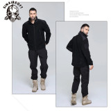 SINAIRSOFT Milrescuer Winter Jacket  Tactical Outdoor Soft Shell Fleece Warm Jacket Men Sportswear Thermal Hunting Sport