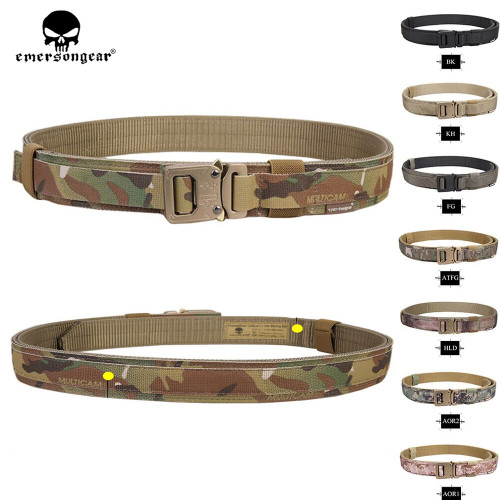 EMERSONGEAR men Tactical Belt Hard 1.5 Inch Shooter Shooting Belt Military Airsoft Hunting Emerson Multicam Camouflage EM9250