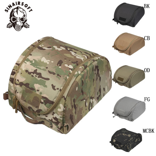 SINAIRSOFT Tactical Pouches Mask Helmet Hut Bag Multicam Storage Bag 500D Carrier Package For Airsoft Fast MICH Load Various Size Helmet