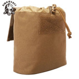 SINAIRSOFT Tactical Foldable Molle Dump Pouch Ammo Drop Pouch Recovery Magazine Pack Outdoor Hunting Waist Pouch Utility Tool Accessory Bag