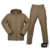 SINAIRSOFT F7 Portable Cold Resistant Waterproof Thickened Cotton Jacket Set for Autumn and Winter Outdoor Waterproof And Warm Cotton Jacket Training