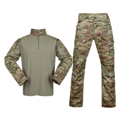SINAIRSOFT Tactical Men's G4 Frog Set Outdoor Airsoft Camouflage Waterproof Sports Suit Soft Quick Drying Tactical Training Shirt Pants