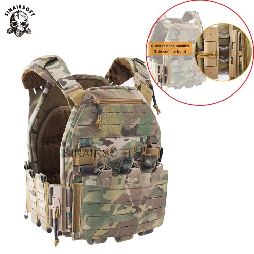 SINAIRSOFT Magnetism Quick Release LSR Tactical Vest Molle Module Camouflage Hunting Vest