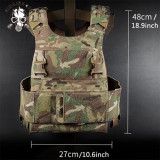 SINAIRSOFT Tactical Low Vis Slick Low Profile Vest Combat Plate Carrier Airsoft Armor Vest