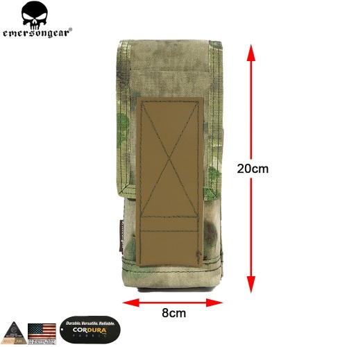 EMERSONGEAR Tactical 7.62 Single Magazine Pouch 762 Mag Bag For AK Rifle Panel Outdoor Airsoft Hunting Hiking Nylon EM6410