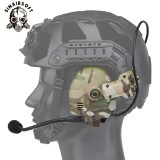 SINAIRSOFT Tactical Electronic Headset Bluetooth Silicone Ear Muffs For Helmet Noise Reduct
