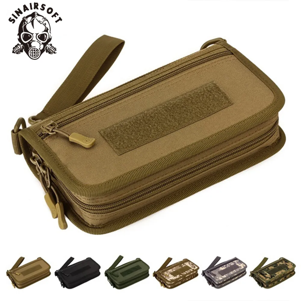 SINAIRSOFT Tactical MOLLE Clutch Wallet Passport Pack Camouflage ...