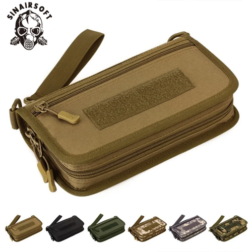 SINAIRSOFT Tactical MOLLE Clutch Wallet Passport Pack Camouflage Outdoor Sports Hand Bag