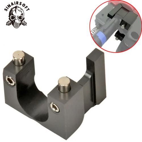 SINAIRSOFT High Quality CNC Aluminum Well Lock Bracer Hop-up Brace for M4 / M16 Series Airsoft AEG