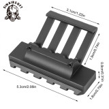 SINAIRSOFT Tactical 5 Slots 45 Degree Angle Offset Adapter 20mm  Picatinny Rail Mount
