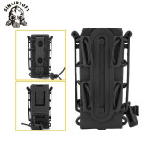 SINAIRSOFT Tactical 9mm Molle Pistol Mag Pouch Holder Magazine Carrier Soft Shell Airsoft