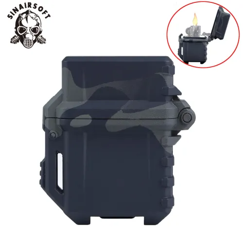 SINAIRSOFT Tactical Portable ZIPPO Lighter Case Outdoor Multifunctional Waterproof and Anti Drop ZIPPO Inner Tank Protection Case
