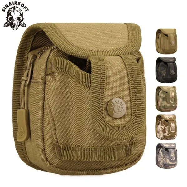 SINAIRSOFT Outdoor Sports Steel Ball Package Slingshot EDC Bag Back Through The Belt Durable Without Deformation For Hunting MOLLE Pouch