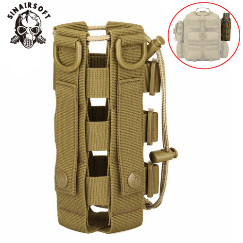 SINAIRSOFT Tactical Molle Water Bottle Carrier Holder Pouch Outdoor Kettle Bags Adjustable