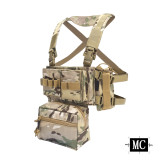 MK3 Micro Fight Chissis Tactical Chest Rig Hunting Vest With SACK Pouch H Harness Modular 5.56 7.62 Magazine Insert Nylon