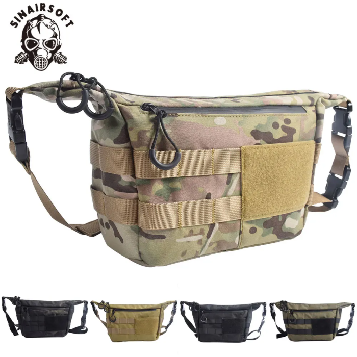Men s Tactical Messenger Bag Crossbody School Satchel Shoulder Pack Hiking Sling