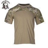 SINAIRSOFT Tactical Short Sleeved Camouflage T-shirt Men's Outdoor Sports T-shirt Breathable Quick Drying Short Sleeved Shirt
