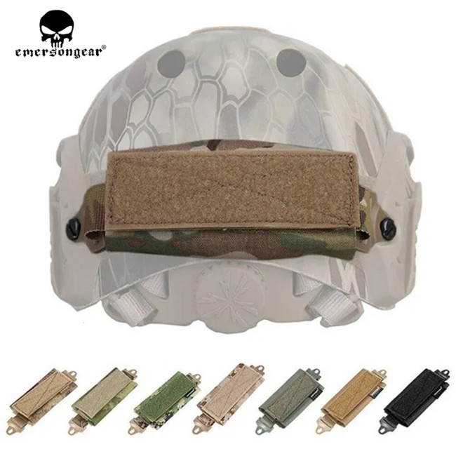 EMERSONGEAR Counterweight Pouch Balancing Bag Tactical Combat Helmet Hunting Accessory FAST Rear Helmet Pouch EM8826