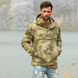 SINAIRSOFT Men's Lightweight Tactical Hoodie Outdoor Camo Lightweight Performance Pullover Hoodie Tiger Stripe Sports Coat