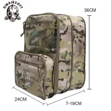 SINAIRSOFT 1000D Nylon Tactical Flatpack D3 Backpack Hydration Carrier Expansible Molle Pouch Airsoft Multipurpose Vest Assault Travel Bag
