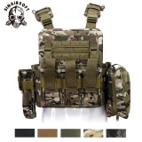 SINAIRSOFT Tactical Plate Carrier Vest w/plate Mag Pouch Adj Body Armor Molle Quick Release