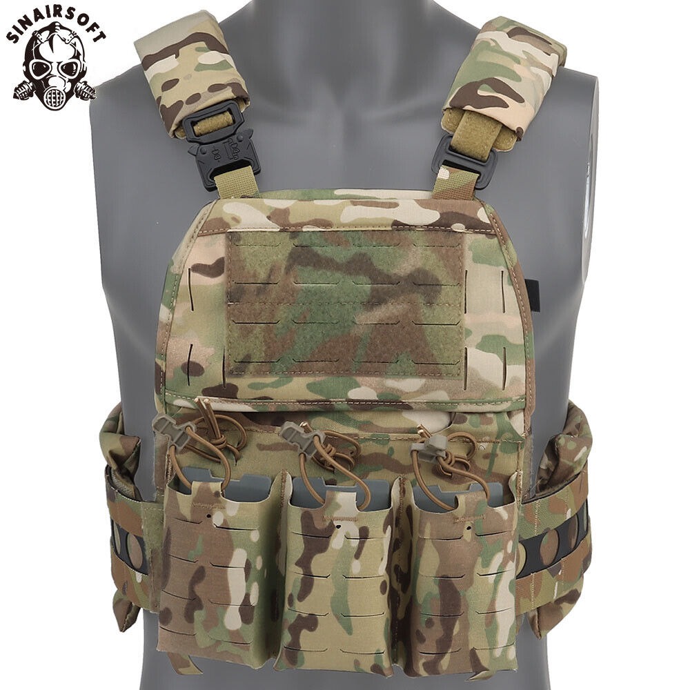 SINAIRSOFT V5 PC Tactical Vest Quick Release MOLLE System With